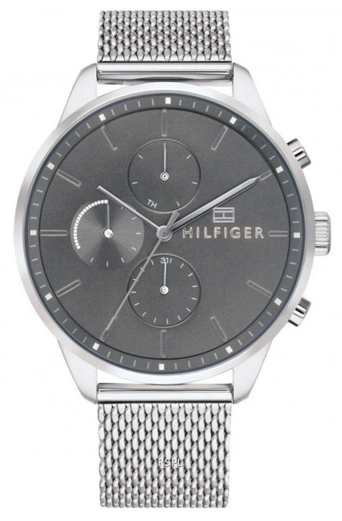 Tommy Hilfiger Chase Grey Dial Stainless Steel Quartz 1791484 Mens Watch