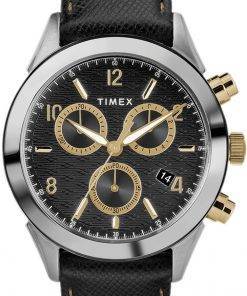 Timex Torrington Chronograph Leather Strap Quartz TW2R90700 Mens Watch