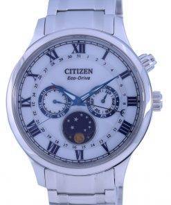 Citizen Moon Phase White Dial Stainless Steel Eco-Drive AP1050-81A Men's Watch