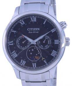 Citizen Moon Phase Black Dial Stainless Steel Eco-Drive AP1050-81E Men's Watch