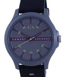 Armani Exchange Hampton Silicon Strap Quartz AX2425 Mens Watch