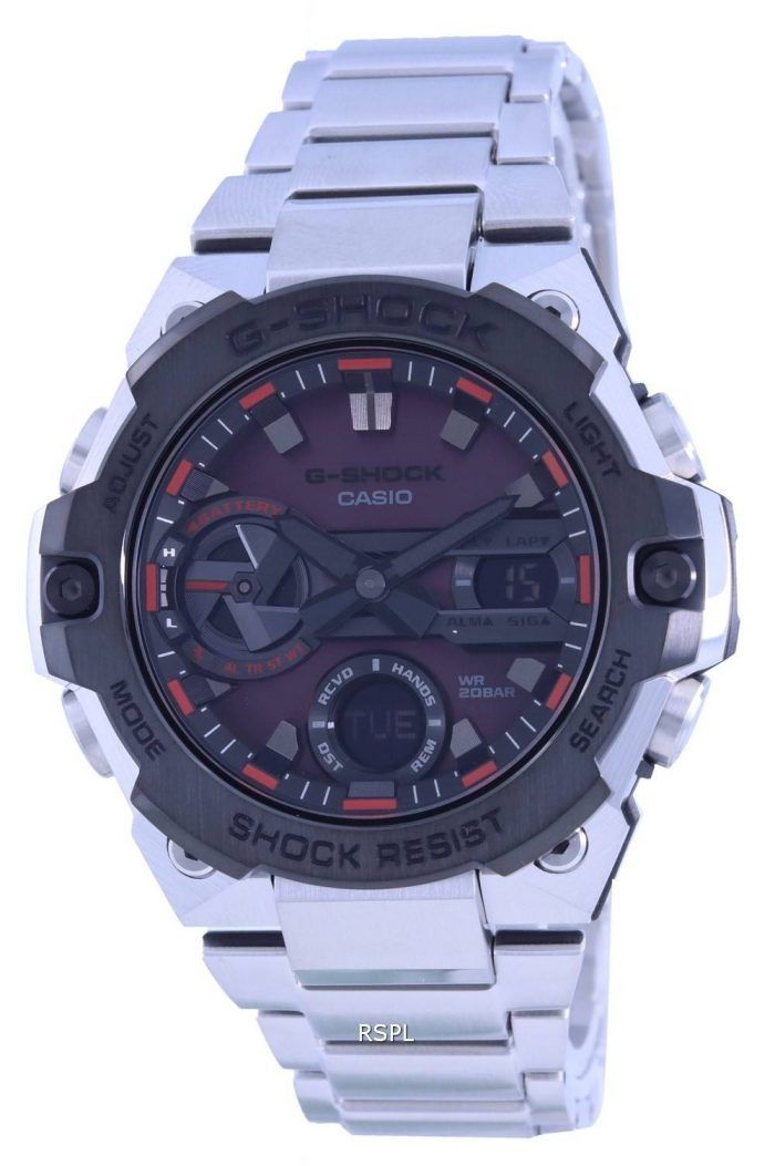 Casio G-Shock G-Steel Mobile Link Analog Digital Tough Solar GST-B400AD-1A4 GSTB400AD-1 200M Mens Watch