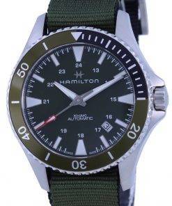 Hamilton Khaki Navy Scuba Green Dial Automatic H82375961 100M Mens Watch