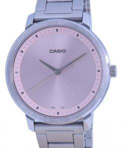 Casio Analog Pink Dial Stainless Steel LTP-B115D-4E LTPB115D-4 Womens Watch