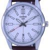 Casio Analog Black Dial Leather Strap Quartz MTP-VD02L-7E MTPVD02L-7 Men's Watch