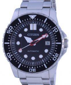 Citizen Black Dial Stainless Steel Automatic NJ0120-81E 100M Men's Watch