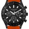 Trussardi T-Logo Tachymeter Black Dial Silicon Strap Quartz R2451148003 Men's Watch