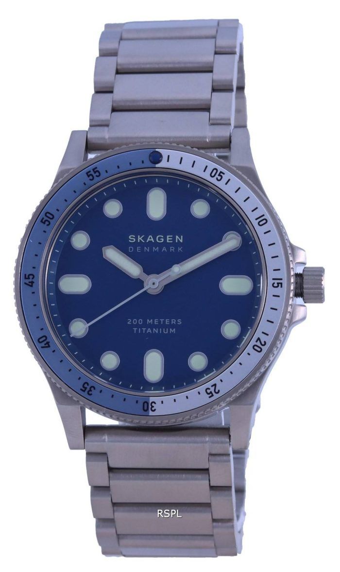 Skagen Fisk Limited Edition Titanium Divers Quartz SKW6717 200M Mens Watch
