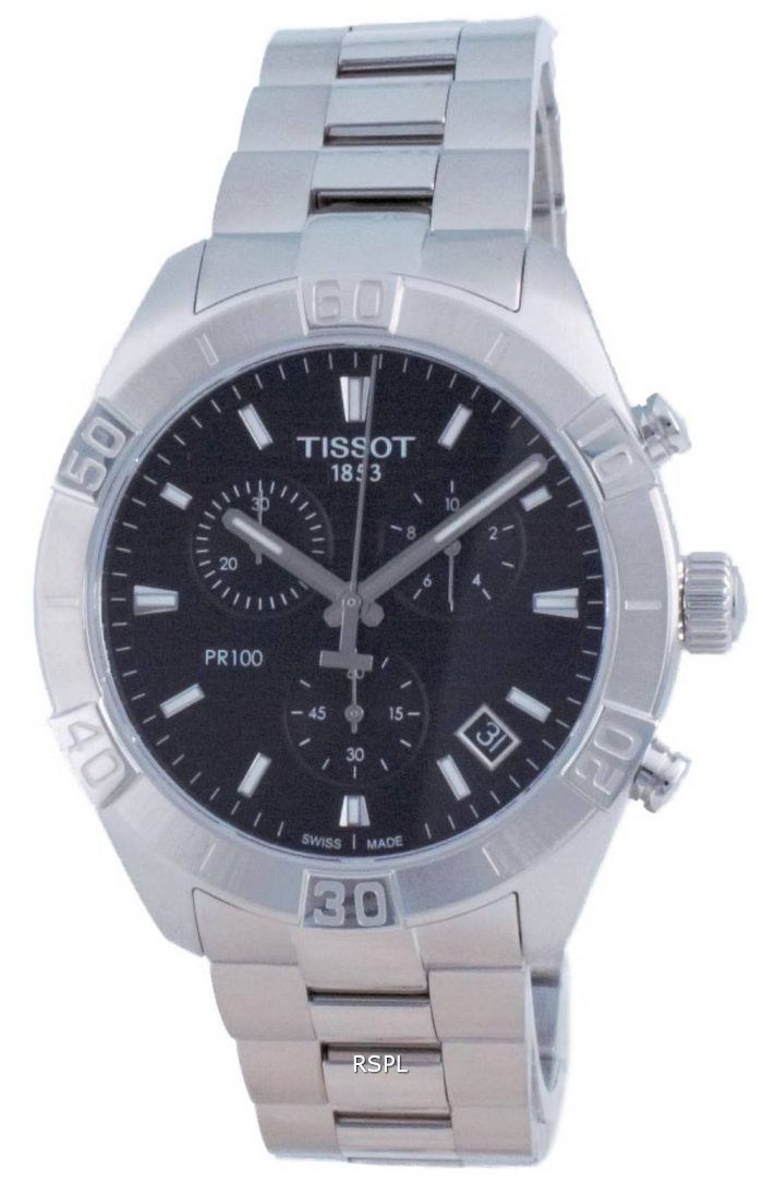 Tissot PR 100 Sport Chronograph Quartz T101.617.11.051.00 T1016171105100 100M Mens Watch