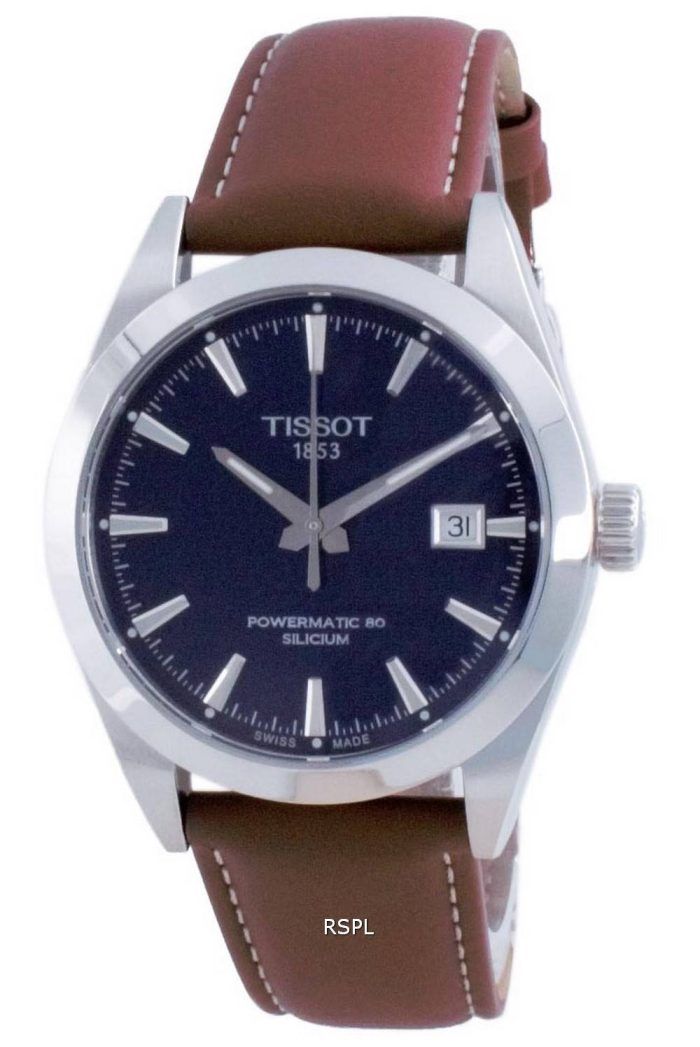 Tissot T-Classic Gentleman Powermatic 80 Silicium Automatic T127.407.16.041.00 T1274071604100 100M Mens Watch