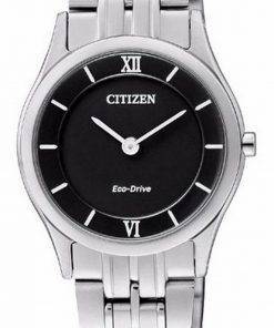 Citizen Black Dial Stainless Steel Eco-Drive EG3210-51E Womens Watch
