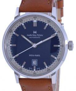 Hamilton American Classic Intra-Matic Leather Strap Automatic H38425540 Men's Watch