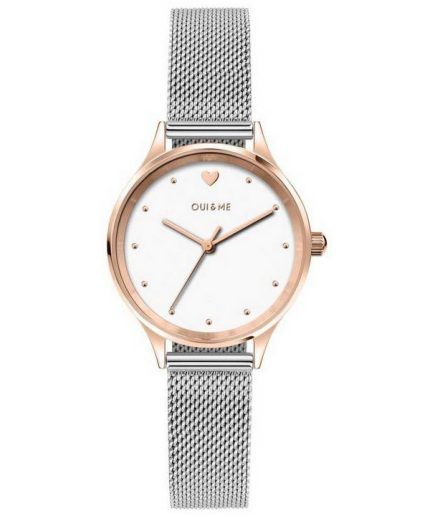 Oui  Me Bichette White Dial Stainless Steel Quartz ME010169 Womens Watch