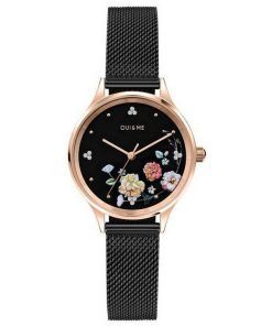 Oui  Me Minette Crystal Accents Black Dial Stainless Steel Quartz ME010182 Womens Watch