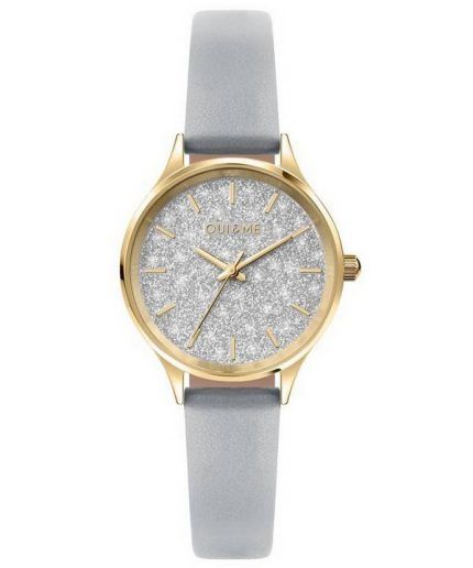 Oui  Me Bichette White Dial Leather Strap Quartz ME010271 Womens Watch