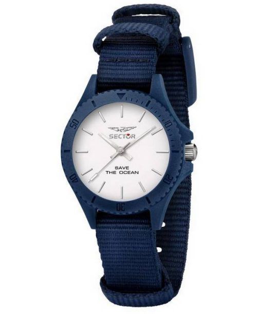 Sector Save The Ocean White Dial Recycle Pet Strap Quartz R3251539502 Women's Watch
