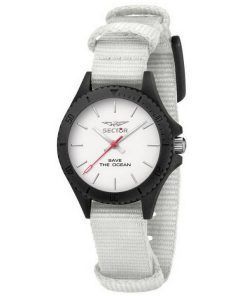Sector Save The Ocean White Dial Recycle Pet Strap Quartz R3251539503 Women's Watch