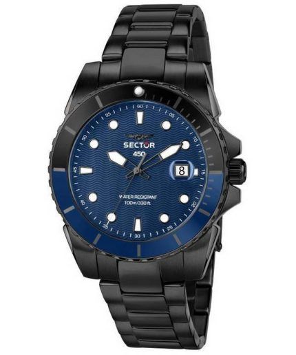 Sector 450 Blue Matt Dial Stainless Steel Quartz R3253276001 100M Men's Watch