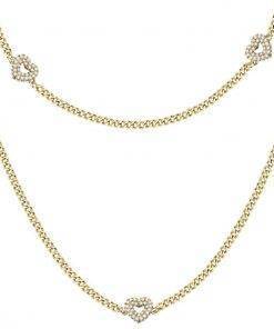 Morellato Incontri Gold Tone Stainless Steel SAUQ03 Womens Necklace