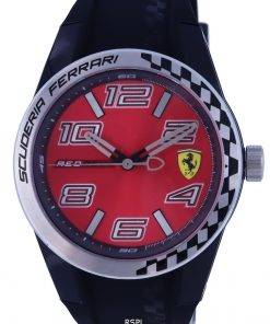 Ferrari Scuderia Redrev-T Silicon Red Dial Quartz F0830335.G Mens Watch