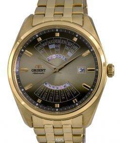 Orient Contemporary Multi Year Calendar Gold Tone Dial Automatic RA-BA0001G10B Mens Watch