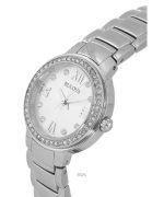 Bulova Crystal Accents Stainless Steel Silver Dial Quartz 96L280 Womens Watch