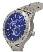 Emporio Armani Stainless Steel Blue Open Heart Dial Automatic AR60052 Mens Watch