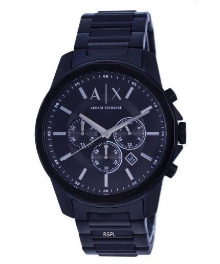 Armani Exchange Chronograph Stainless Steel Black Dial Quartz AX1722 Mens Watch