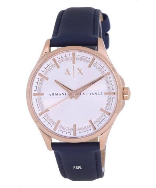 Armani Exchange Leather White Dial Quartz AX5260 Womens Watch