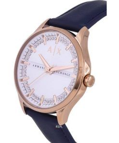 Armani Exchange Leather White Dial Quartz AX5260 Womens Watch