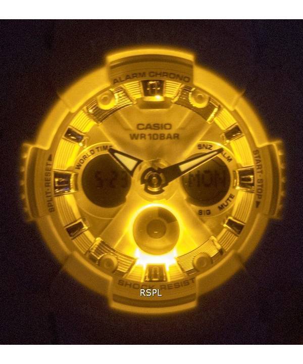 Casio Baby-G Analog Digital Resin Multicolor Dial Quartz BA-130WP-2A BA-130WP-2 100M Womens Watch