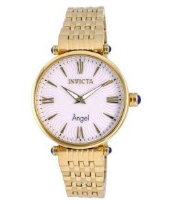 Invicta Angel Gold Tone Stainless Steel White Dial Quartz INV27987 Womens Watch