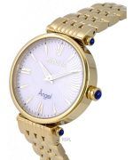 Invicta Angel Gold Tone Stainless Steel White Dial Quartz INV27987 Womens Watch