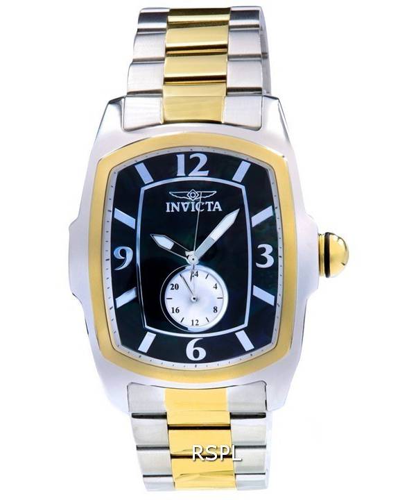 Invicta Lupah Two Tone Stainless Mother Of Pearl Dial Quartz 39818 100M Mens Watch