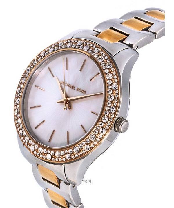 Michael Kors Liliane Crystal Accents Quartz MK1048 Womens Watch With Gift Set