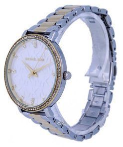 Michael Kors Pyper Crystal Accents Two Tone Stainless Steel Quartz MK4595 Womens Watch