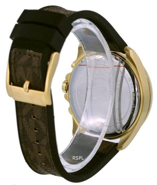 Michael Kors Oversized Brecken Logo Chronograph Leather Quartz MK8849 Mens Watch