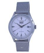 Citizen C7 Series Stainless Steel Mesh White Dial Automatic NH8390-89A Mens Watch