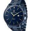 Maserati Tradizione Solar Blue Dial Quartz R8853146003 100M Mens Watch