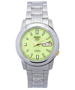 Seiko 5 Stainless Steel Green Dial Automatic SNKK19 SNKK19J1 SNKK19J Men's Watch