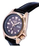 Seiko 5 Sports Compact Leather Brown Dial Automatic SRE006 SRE006K1 SRE006K 100M Womens Watch
