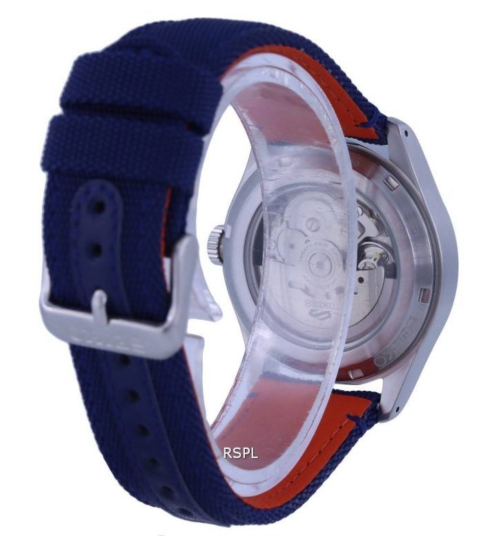 Seiko 5 Sports Flieger Nylon Blue Dial Automatic SRPH31K1 100M Mens watch