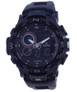 Westar Analog Digital Black Dial Quartz 85010 PTN 001 100M Men's Watch