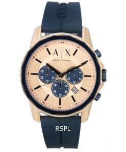 Armani Exchange Chronograph Rose Gold Dial Quartz AX1730 Men's Watch