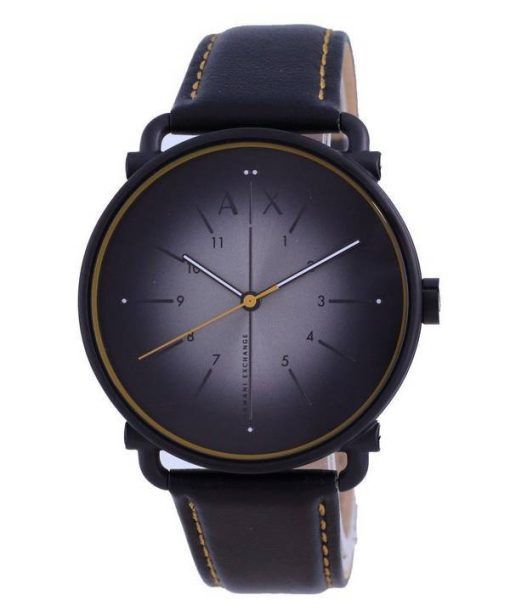 Armani Exchange Rocco Grey Dial Leather Quartz AX2904 Men's Watch