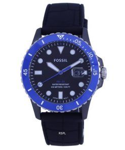 Fossil JFB-01 Black Dial Silicon Strap Quartz CE5023 100M Men's Watch
