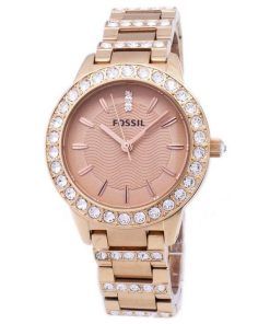 Fossil Jesse Crystal Rose Gold Tone ES3020 Womens Watch