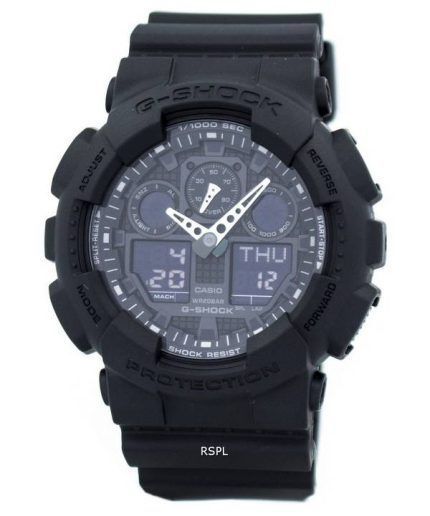 Casio G-Shock Military Matte Black GA-100-1A1 Mens Watch