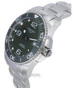 Longines HydroConquest Matt Green With Super-LumiNova Dial Automatic Diver's L3.781.4.06.6 300M Men's Watch