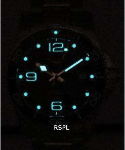 Longines HydroConquest Sunray Black With Super-LumiNov Dial Automatic Diver's L3.781.4.56.6 300M Men's Watch